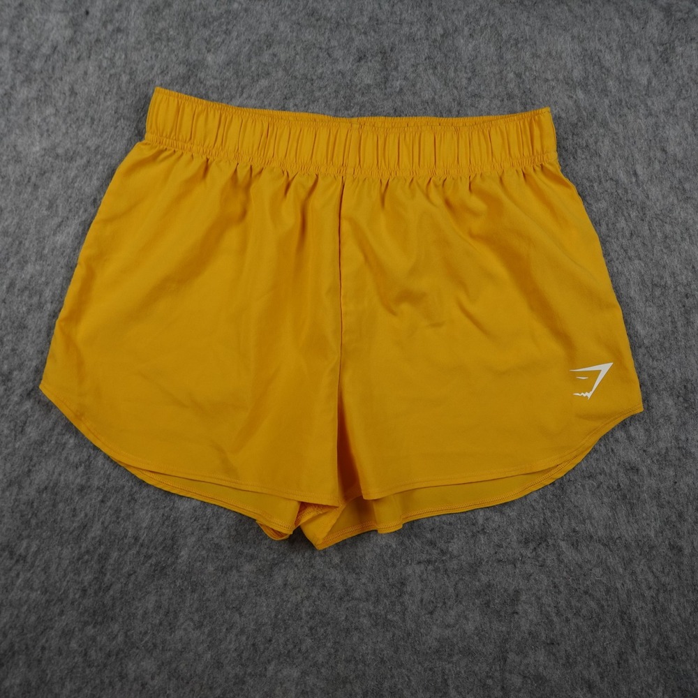 Gymshark Shorts Women Extra Small Yellow Sulfur Essential Loose Training Gym